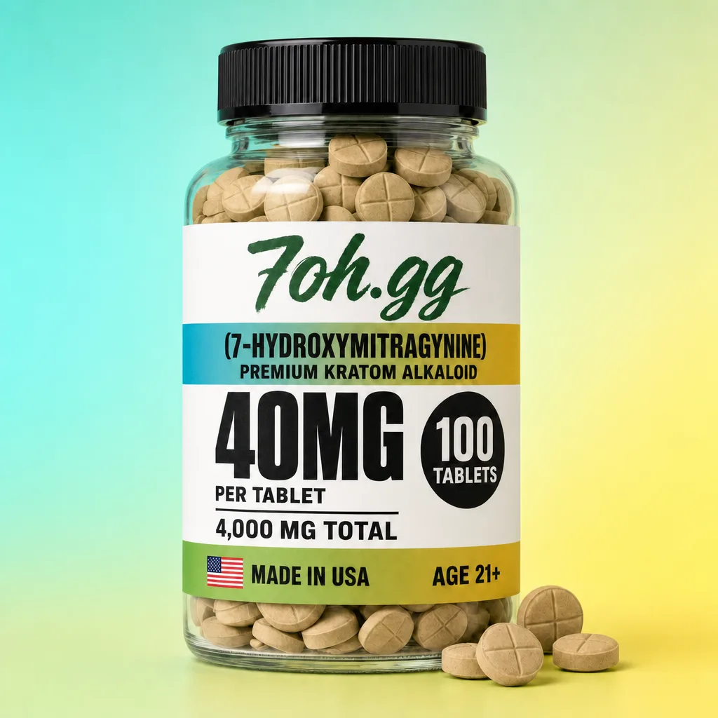 7oh.gg 40mg 7-OH tablets, sealed jar